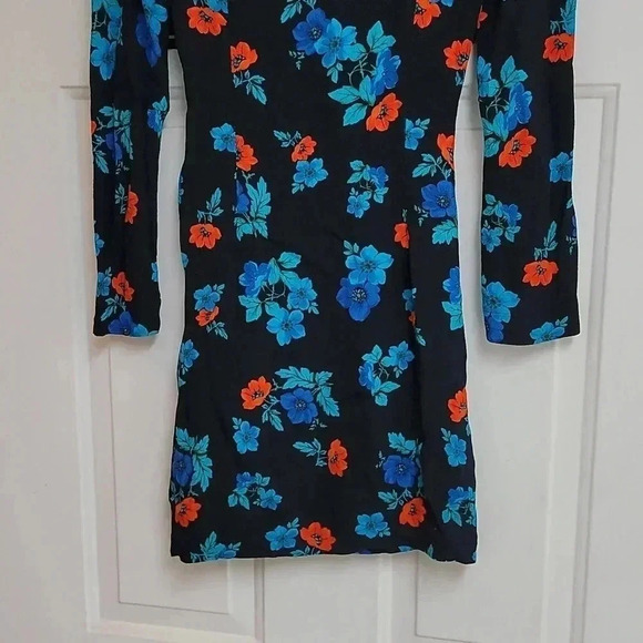 Maje Ripita Black Floral Print Dress - Picture 8 of 13